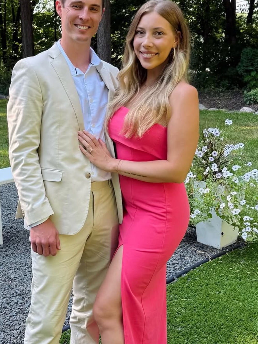 Lulus Coral Pink Strapless Dress
